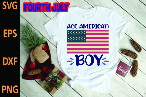 All American Boy: Graphics for T-Shirt Designs