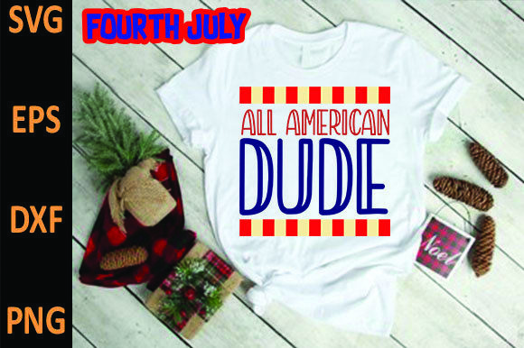All American Dude Embroidery Design