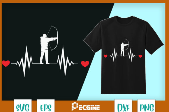 Archery Heartbeat Bow Hunting Graphics