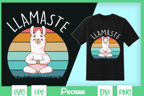 Lama Yoga Pose Meditation Graphics