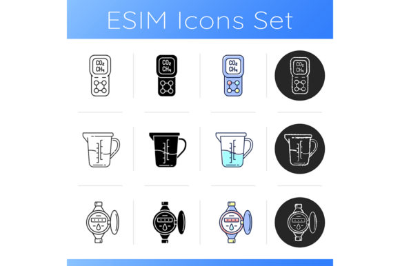 Measurement Tools Icons Set: Graphics and Icons for Branding