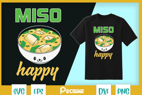 Miso Anime Japanese Food Lover Graphics
