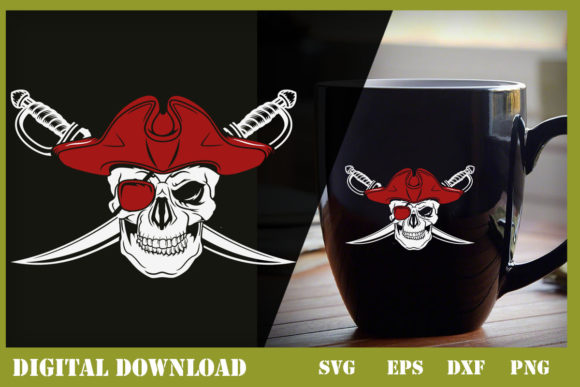 Pirates with Sword - Captain Sail T-Shir Graphics