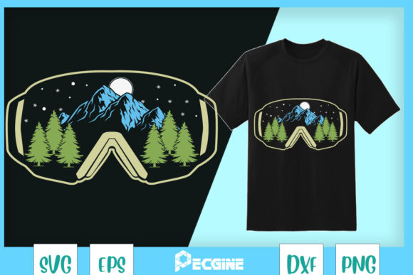 Snowboard Goggles Skiing Snow Mountain Graphics