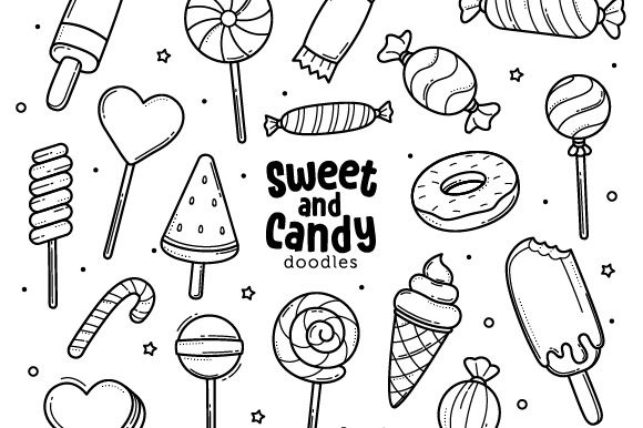 Sweet and Candy Doodle: Graphics for Creative Selling