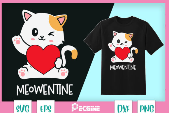 Valentine Cat Meowentine Meme Valentine Graphics