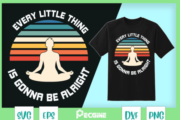 Vintage Spiritual Meditation Yoga Graphics